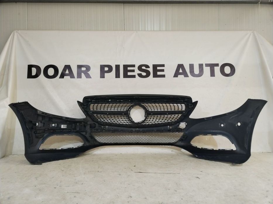 Bara fata Mercedes C-Class, W205, 2014, 2015, 2016, 2017, 2018, cod origine OE A2058800125, cu gauri pentru senzori de parcare (6).