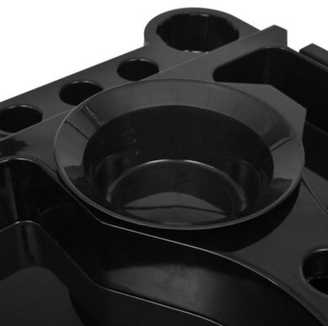 Cărucior cu roți pentru salon de coafură