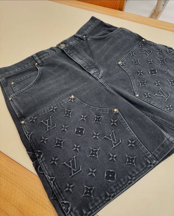 Blugi Carpenter Washed Monogram Jeans / Louis Vuitton