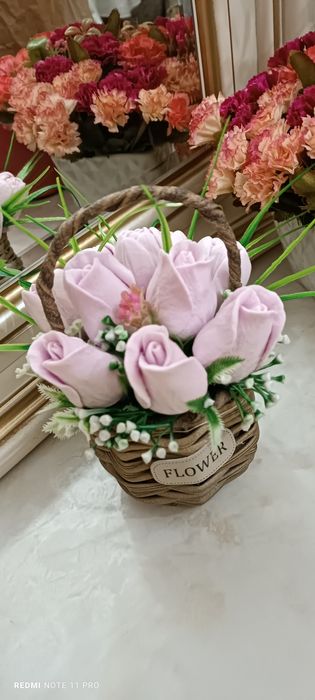 Цветы из мыло Дешево