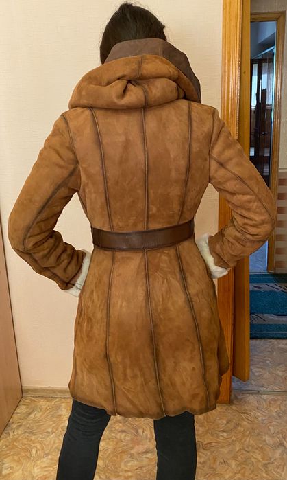 Дубленка для подростка девочки 44-46 размер