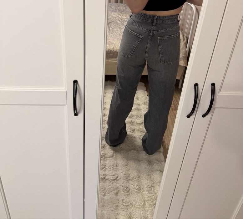 Джинсы Zara серые