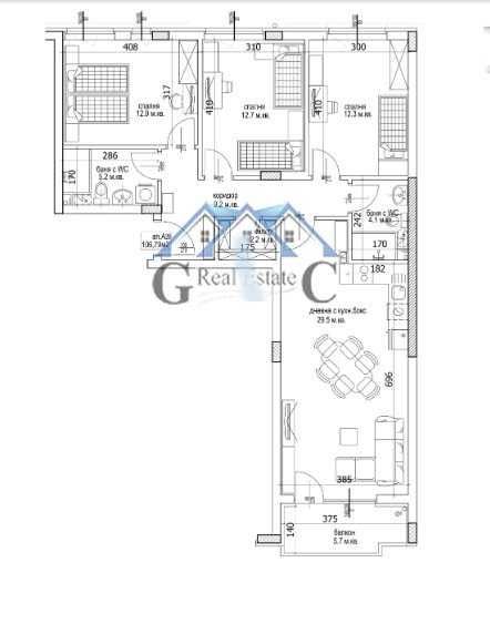 Продава се Четиристаен апартамент в Варна, Кайсиева градина - 125 кв.м за 674 €/кв.м - Снимка #1