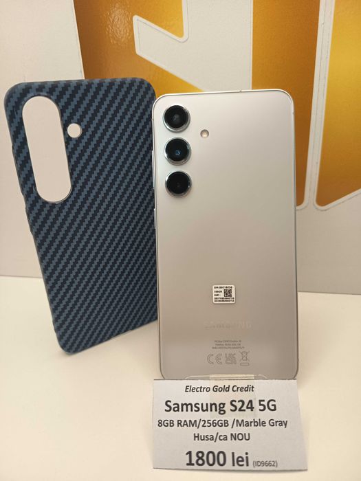 Samsung S24 5G Marble Gray/8GB RAM/256GB/Baterie:100%/ca NOU ID9662
