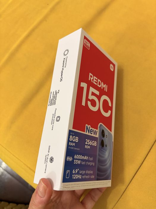 Xiaomi redmi 15 C, midnight black 4GB, 256 GB