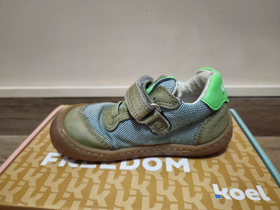 Детски боси обувки KOEL Dylan II Textile Olive