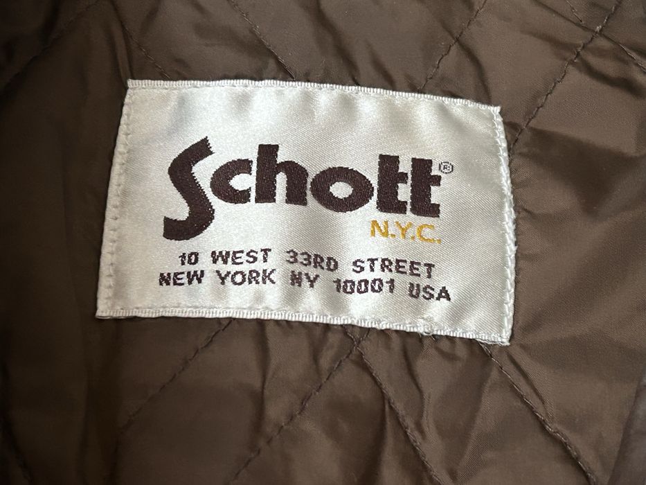 SCHOTT NYC Leather Jacket - Brown Men M