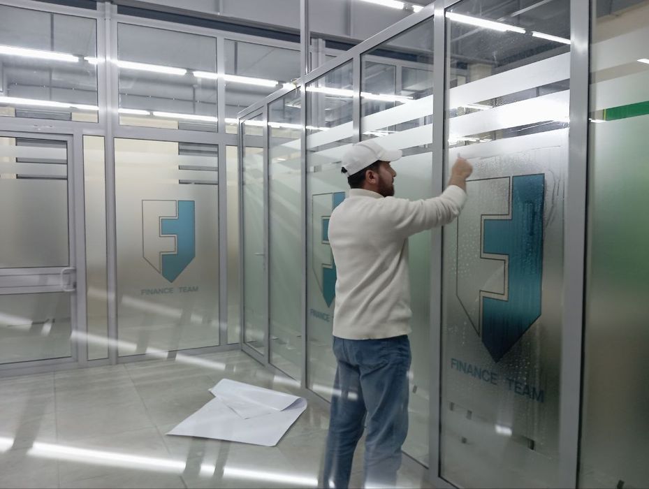 Матовый пленка туманка оклейка профессиональ мастер