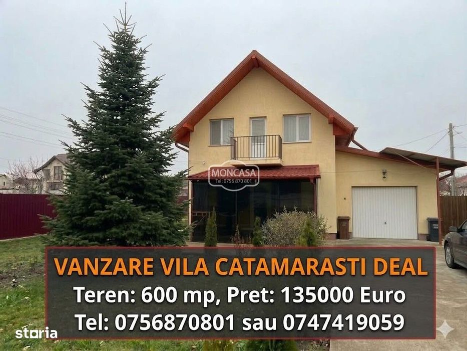 Casa P+1 in  Catamaresti Deal -Farmacie , teren 612 mp