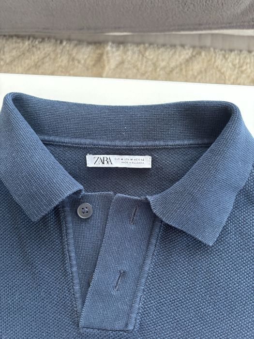 Тъмно синя тениска Zara