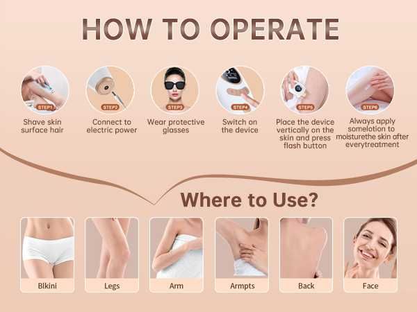 Epilator IPL Hair Comfort Aopvui 999.900 blițuri Sigilat!