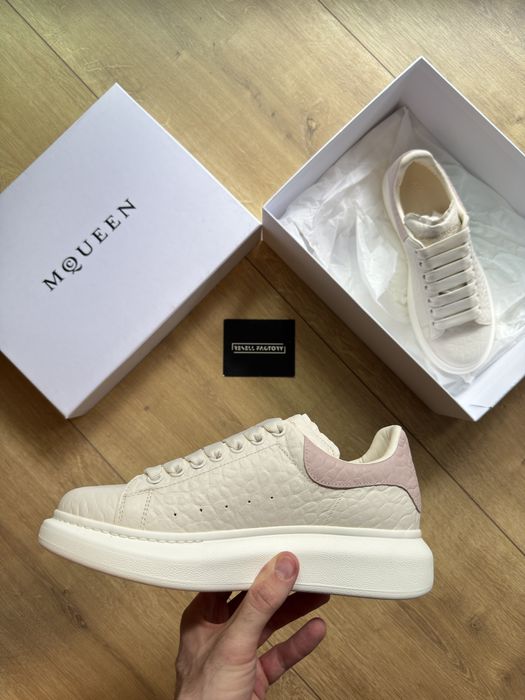 Tenesi/Sneakersi Alexander Mcqueen Leather Pink White - 100% ORIGINALI -