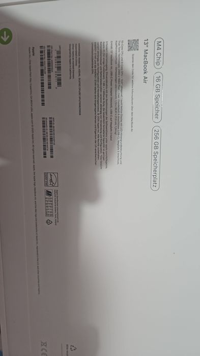 Macbook air 13 m4 256gb sigilat
