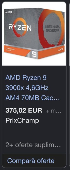 Procesor amd ryzen 9 3900x