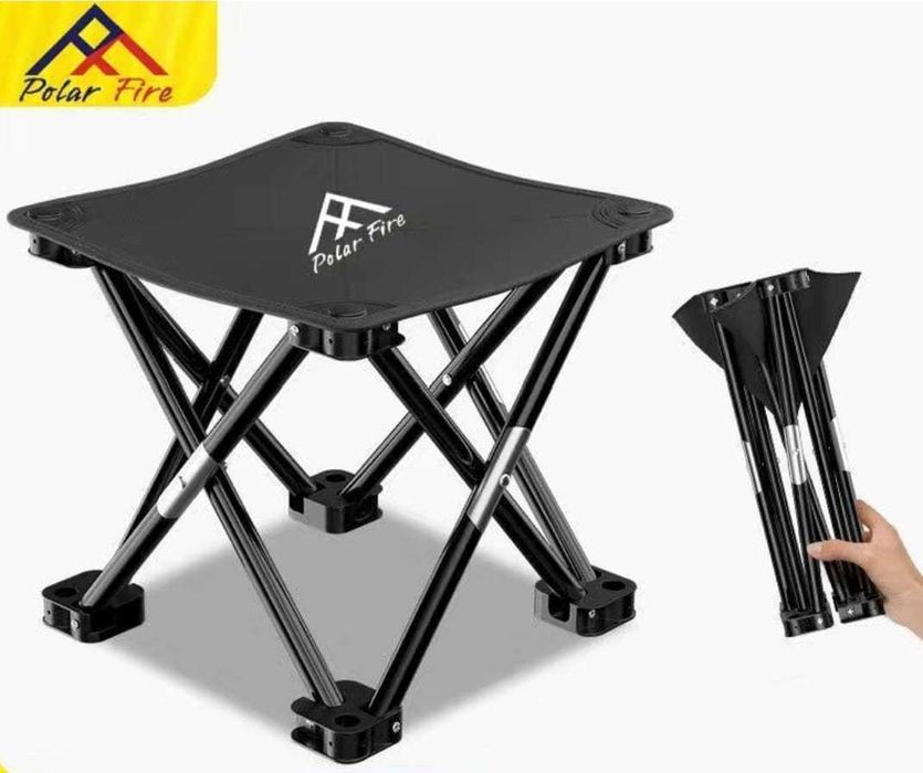 Табурет PF0004, металл, пластик, текстиль, 28x28x24 см, черный