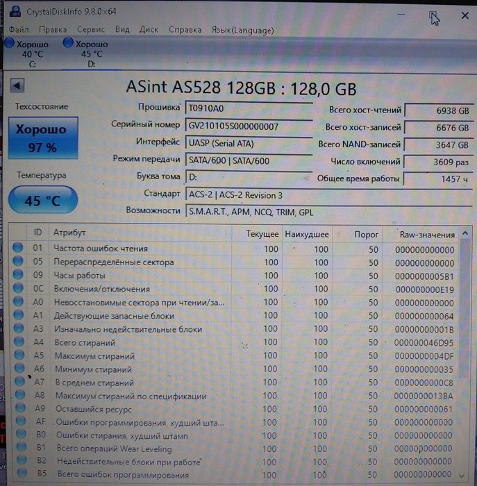 Продам SSD 128GB ASint