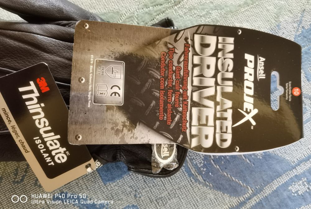 Mănuși Piele Negre Calitate