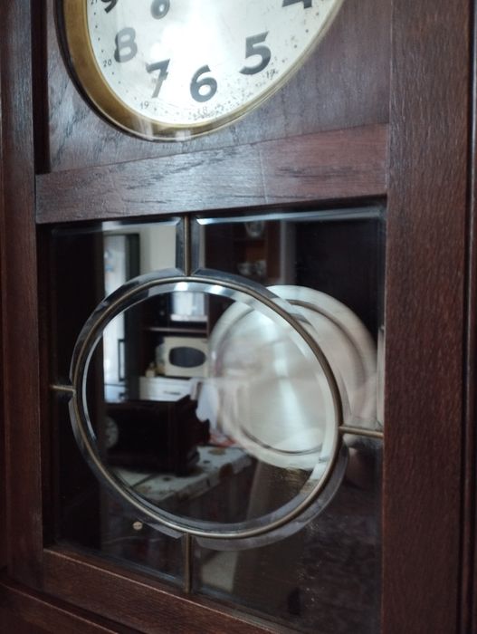Ceas pendula de perete anii 30 cu pendul