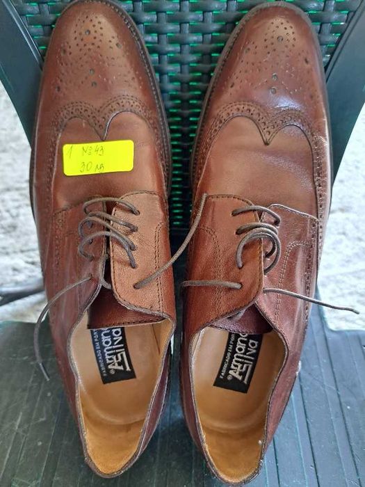 Обувки,  мъжки, естествена кожа, маркови, френски