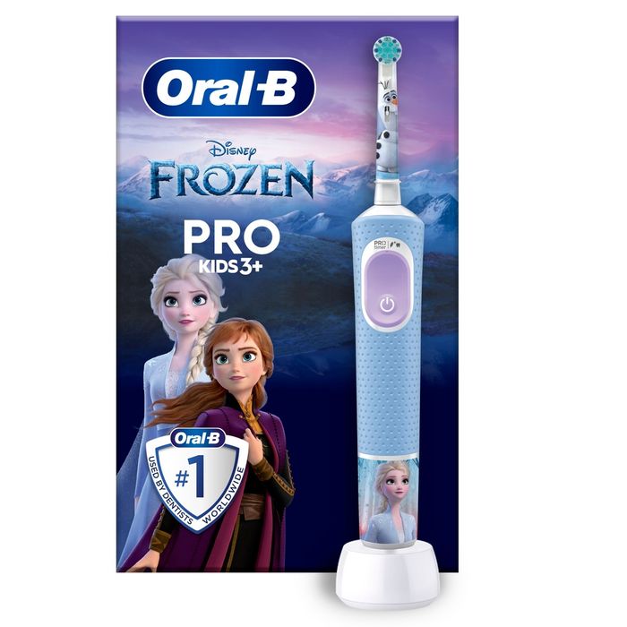 Детская электрическая зубная щетка для девочек Oral B Frozen 3+