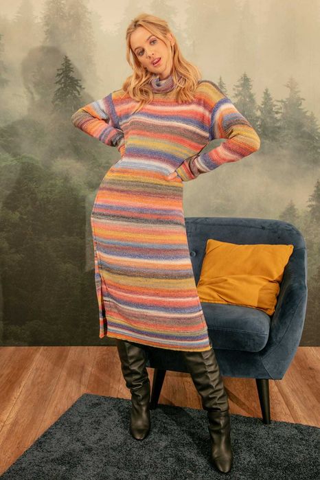 Rochie tricotata de iarna