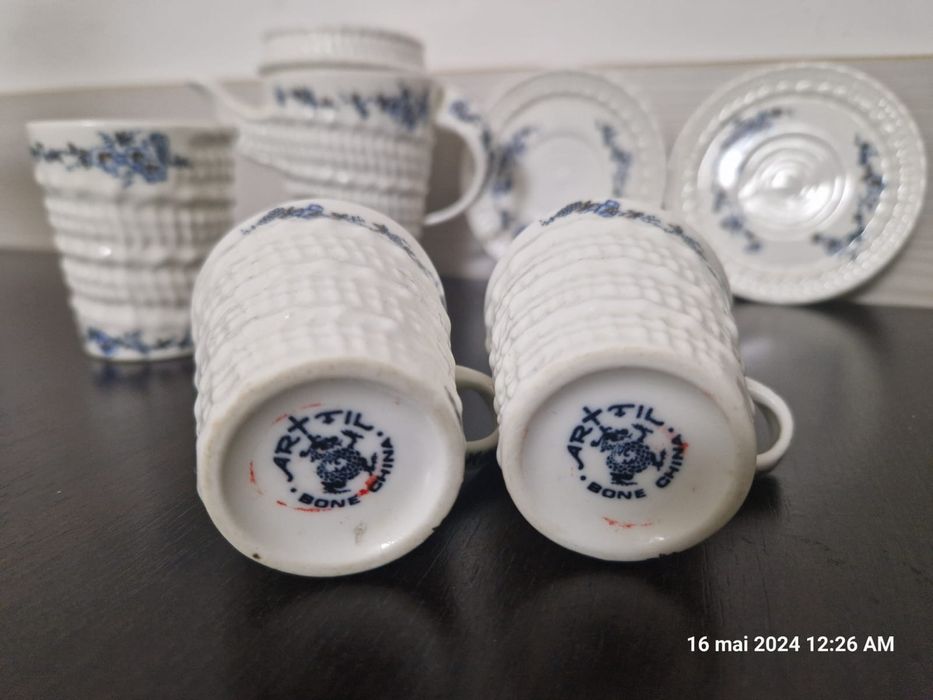 Set porțelan cafea două persoane