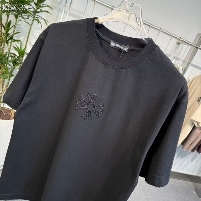 Tricou Chrome Hearts Black  T-Shirt Negru [Verificare Colet] Caliate Premium