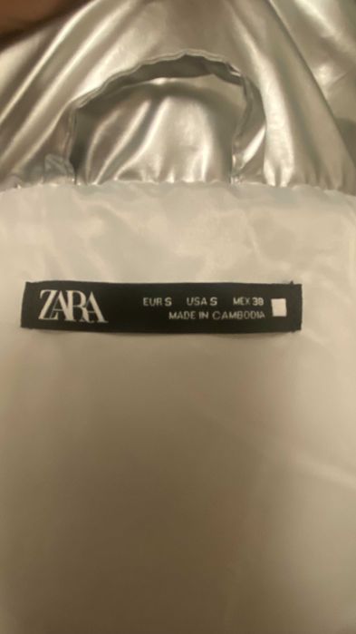 Geaca argintie baieti ZARA marime S