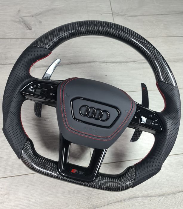 Oferta-Volan-Tesit-Carbon-RS-Look-Audi-A4-A5-A6-A7-Q3-Q5-Q7-Retrofit-Nou