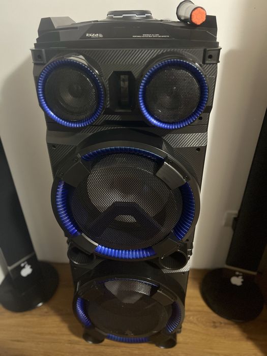 Boxa Profesionala Portabila Ibiza 2 X 12 Inch/30 Cm Bluetooth SCHIMB