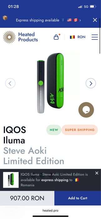 Iqos x steve aoki limited edition 10yrs