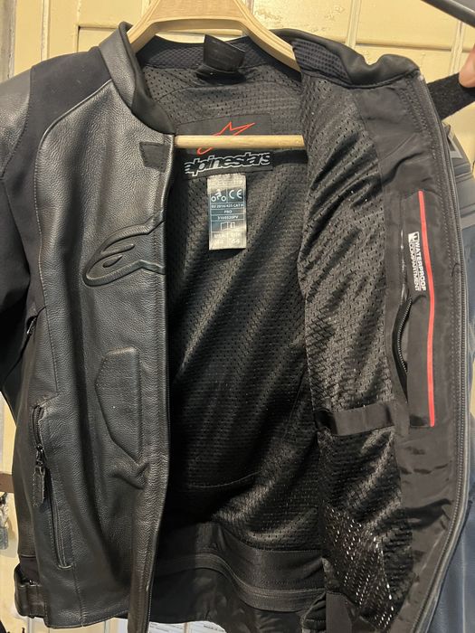 Geaca moto ALPINESTARS piele, marime L-XL
