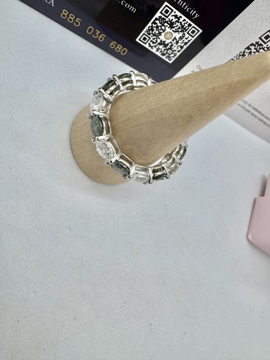 Сребърен пръстен с мойсанит (Диамант) 7.5 карата