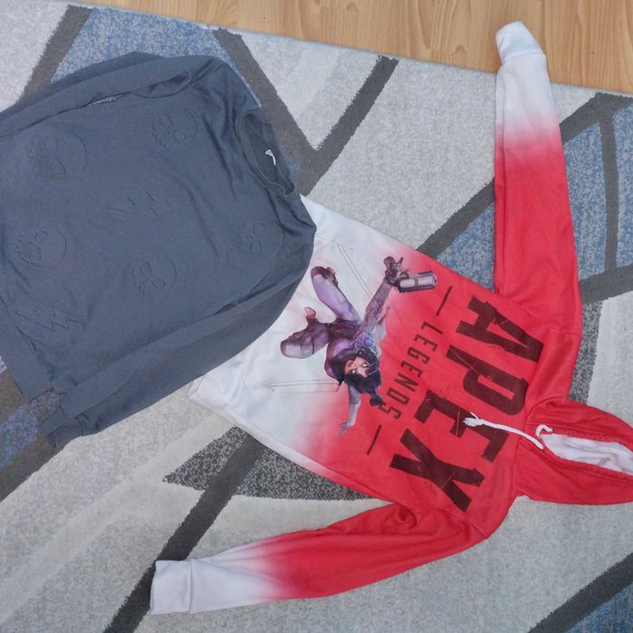 Суичър от играта Apex,Стар Уорс и блузка с черепи ,9-10 г