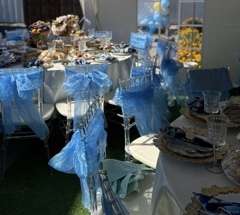 Аренда стол, стулья и посуда