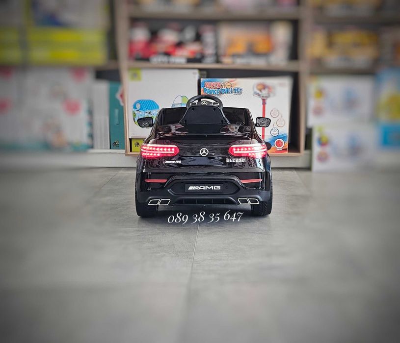 ПРОМОЦИЯ ДО 31.05!НОВО!Акумулаторна кола Mercedes-Benz GLC63 AMG с 12V батерия,меки гуми,кожена седалка,металик