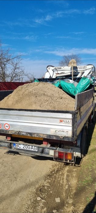 Transport nisip/balastru/pamant