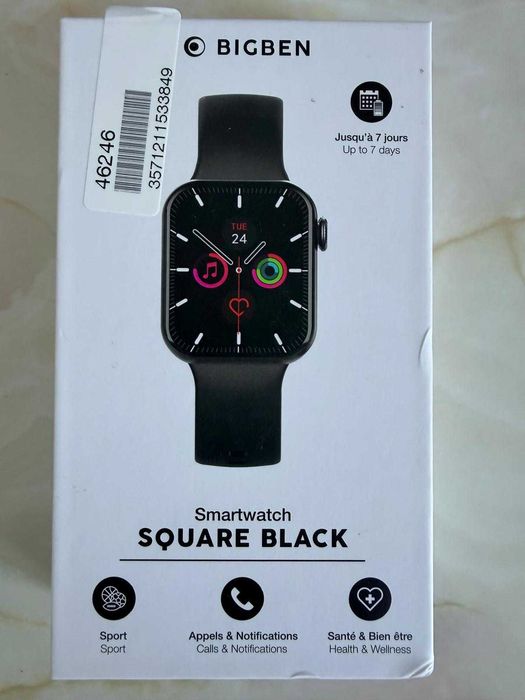 Smartwatch BigBen SquareBlack