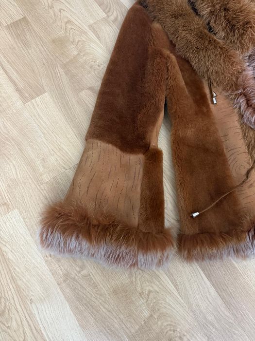 Cojoc cu guler de blană naturală L