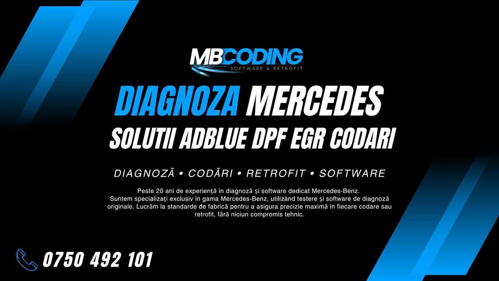 Tester Diagnoza Profesionala Mercedes Benz AdBlue DPF EGR Codari etc