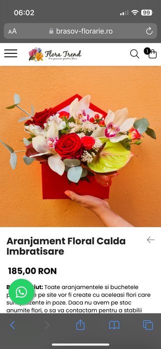 Livrări flori, buchete, coroane funerare  Brașov și împrejurimi