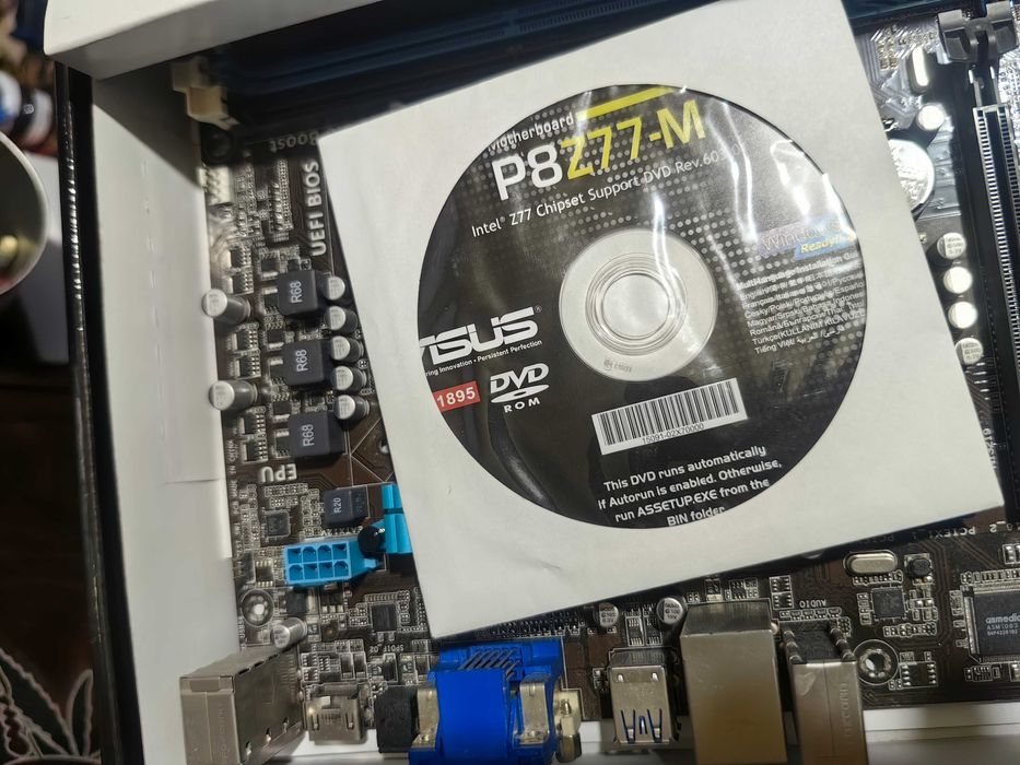 Дънна платка + Процесор, Asus P8Z77-M, LGA1155, CPU: I5 3450