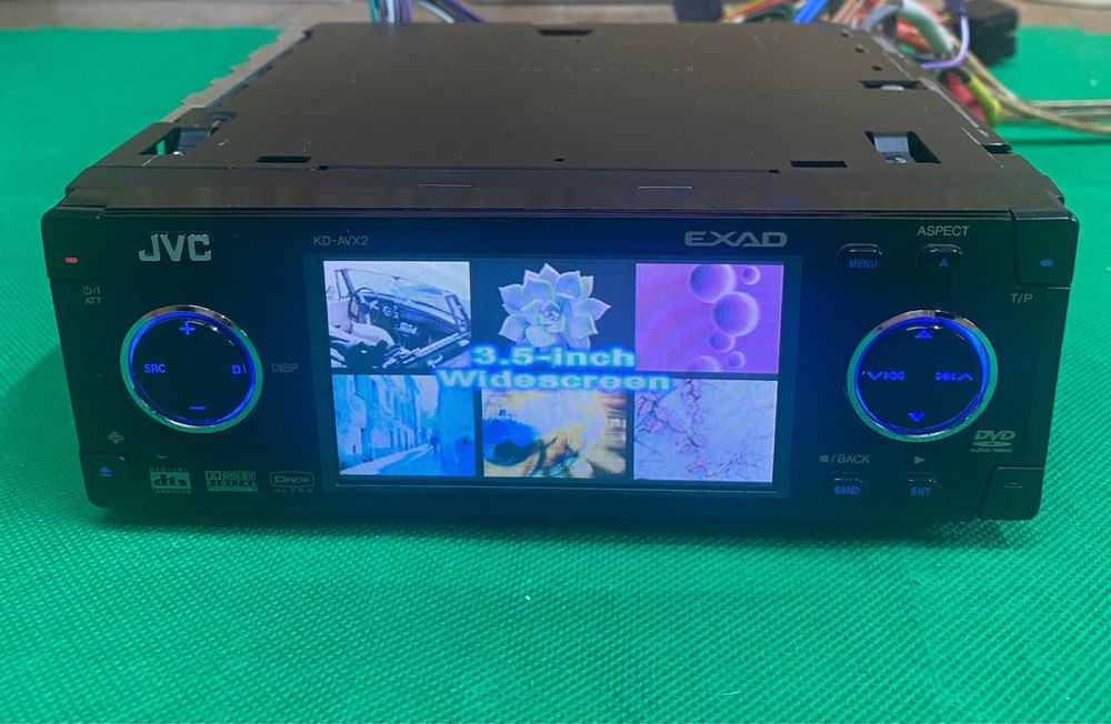 CD/Dvd player auto JVC Kd Avx 2-adaptor BT Usb