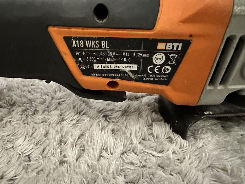 BTI A18 Wks BL Ъглошлайф