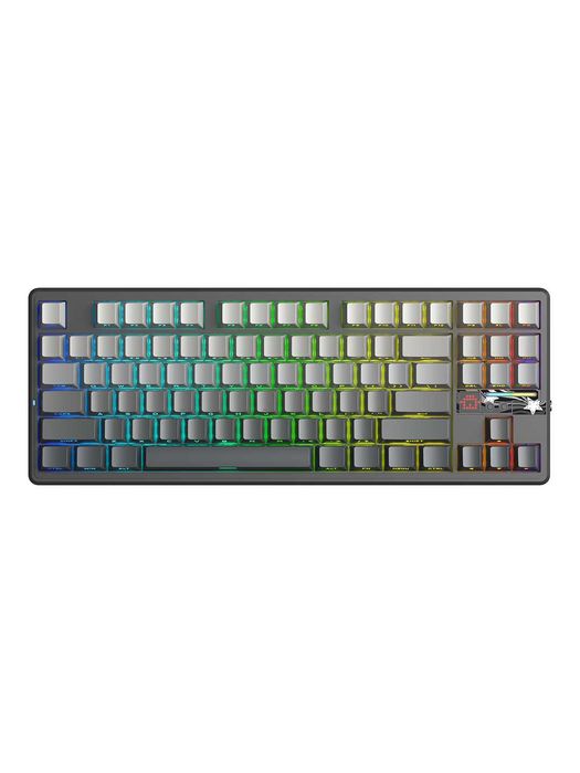 AULA F87 Pro V2, механическая клавиатура TKL, tri-mode, RGB, 8K