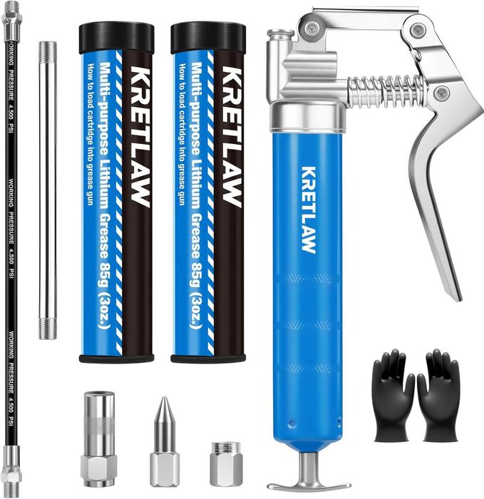 Pistol de gresat 3000 PSI, furtun flexibil 305mm, NOU, Factura