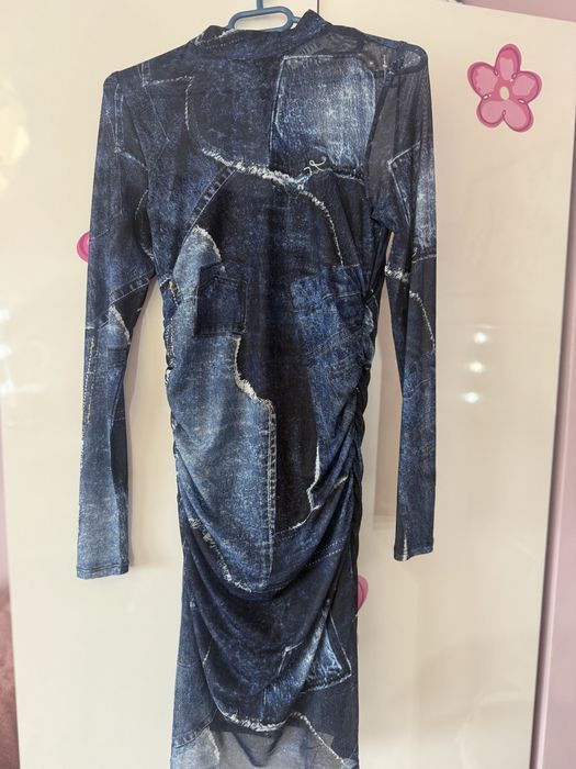 Edited рокля с дънков ефект