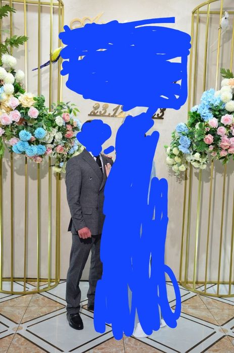 Костюм тройка в хорошем состоянии,одевал один  44 размер