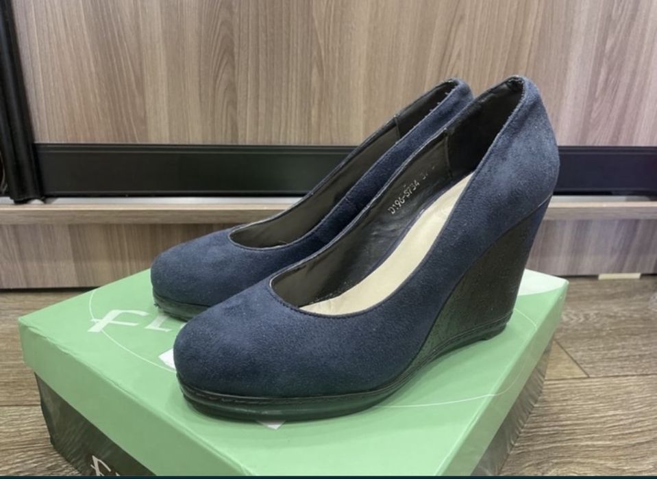 Туфли замша, р.37,5-38