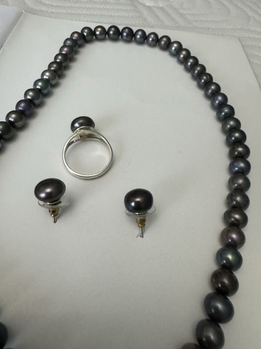 Набор из натурального жемчуга